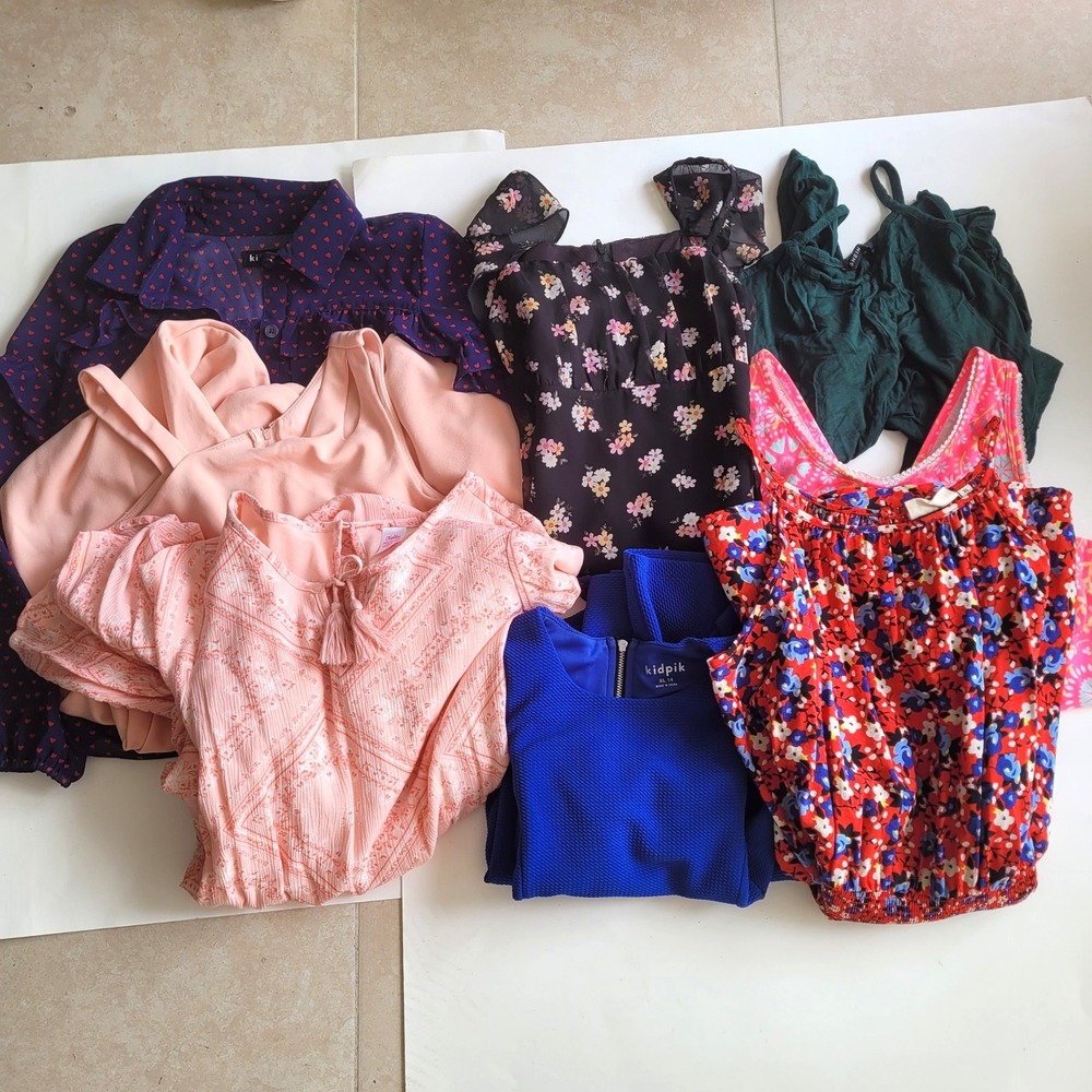 Girls Clothing Bundle Size 10 12 Amy‎ Byer Kidpik Jumpsuit Dresses Romper Tops 7